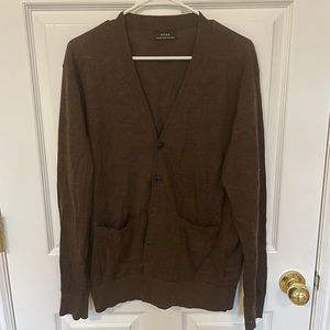 Brown lightweight cardigan, size Large